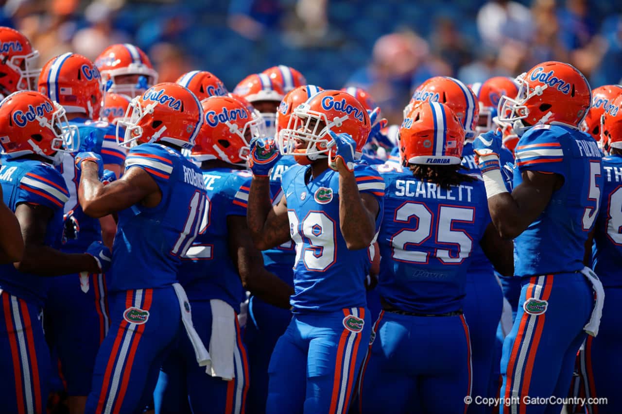 Florida Football Matches Uniforms With Crowd Blue-Out Against Tennessee