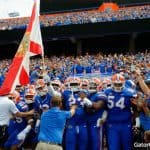 The Florida Gators get ready to run out of the tunnel against Tennessee- 1280x852