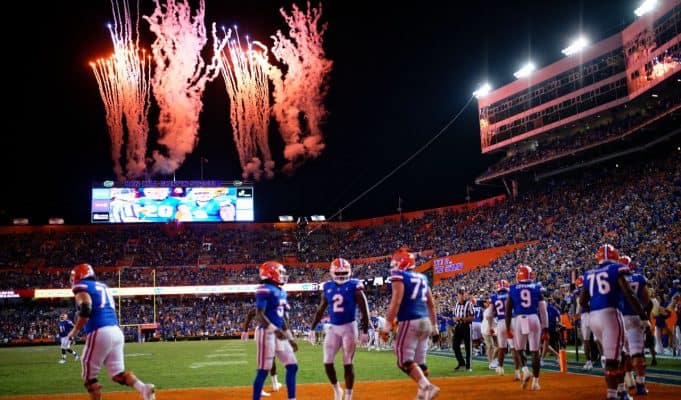 Fireworks after the Florida Gators defeated Tennessee in the Swamp on Saturday night-1280x853