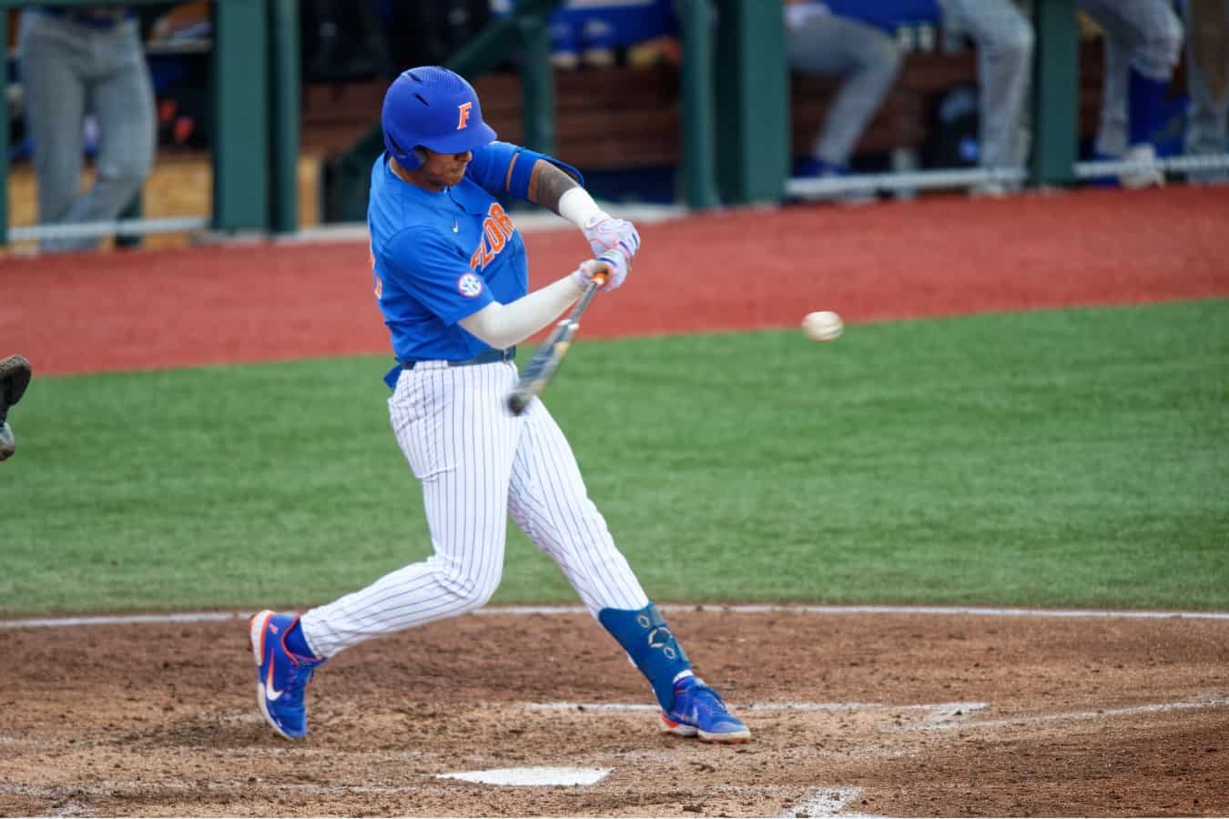 Florida Gators infielder Josh Rivera during the 2023 SEC Baseball News  Photo - Getty Images