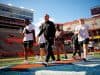 Florida Gators football head coach Billy Napier and the Gators walk into Ben Hill Griffin Stadium as they get ready for the 2023 Orange and Blue Game- 1280x853