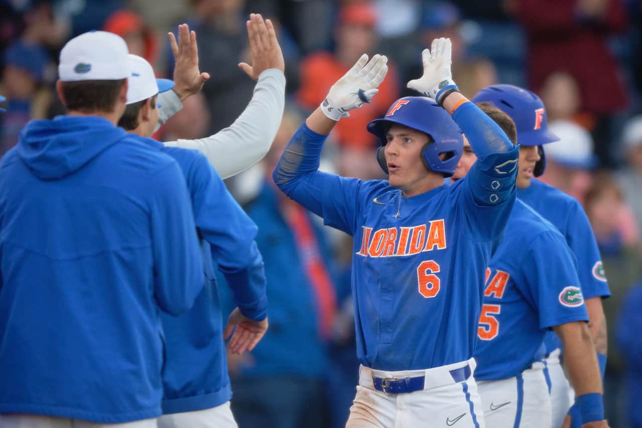 Gator baseball begins 2023 by sweeping Charleston Southern with