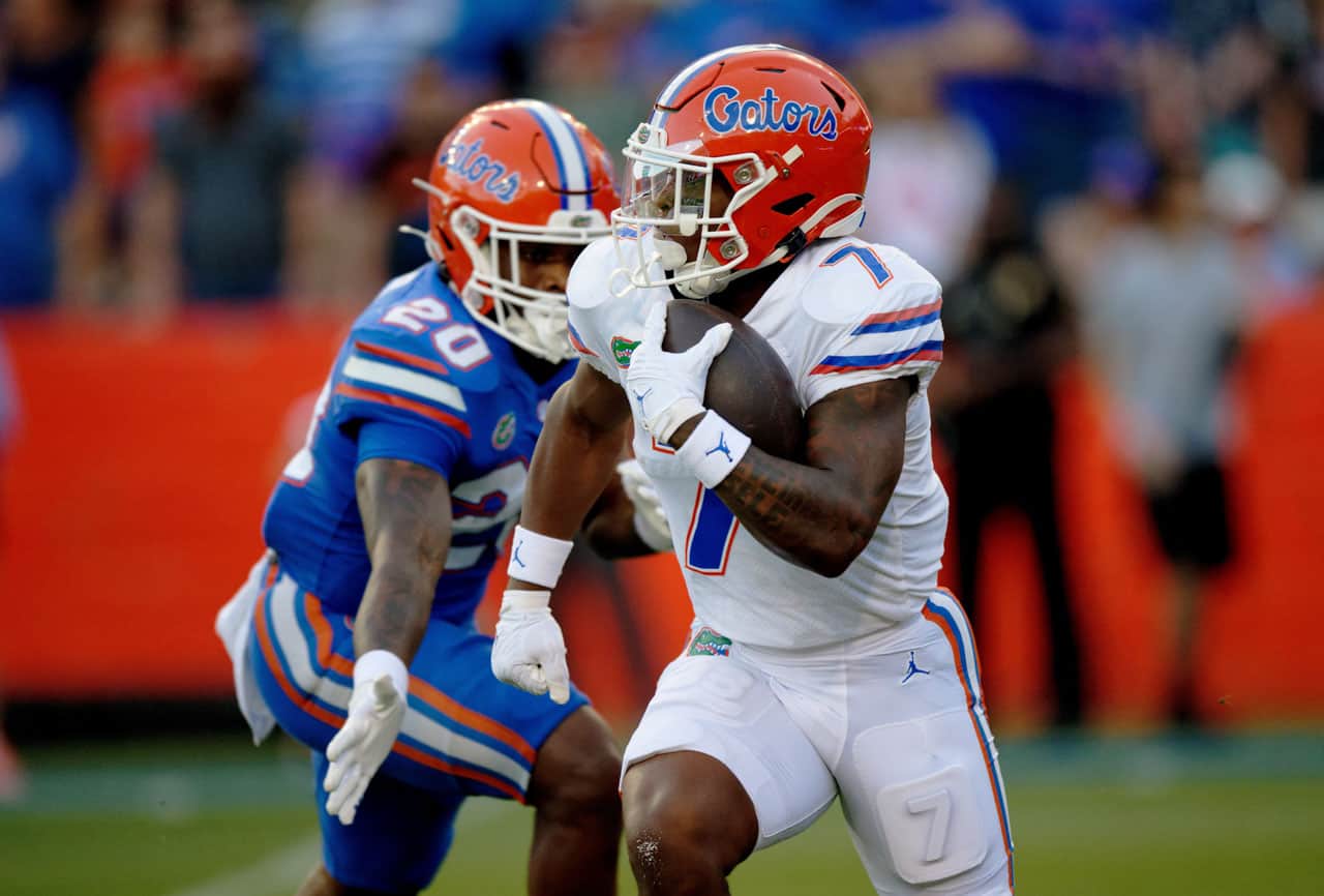 QB Anthony Richardson shines in Gators' Orange and Blue game