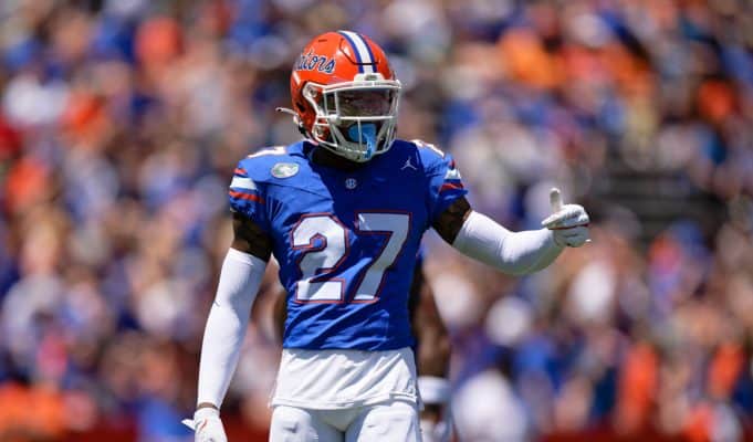 Florida Gators defensive back Dijon Johnson during the Orange and Blue game- 1280x853