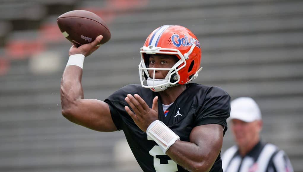 He's made tremendous growth”: DJ Lagway's arm talent, athleticism standing out in fall camp | GatorCountry.com