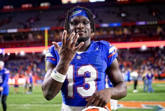 Florida Gators running Jadan Baugh after scoring five touchdowns against Kentucky- 1280x853