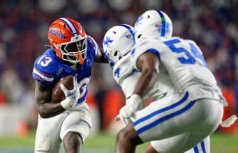 Florida Gators running Jadan Baugh scores against Kentucky.-1280x853