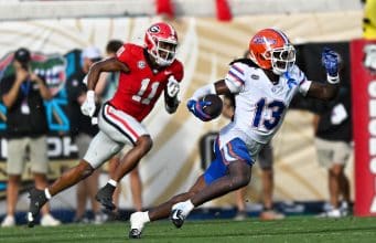 Florida Gators Defensive back Aaron Gates picks off a Georgia pass- 1280x853