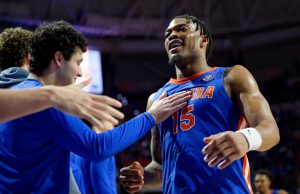 Florida Gators guard Alijah Martin after the Florida Gators win over Texas-1280x853