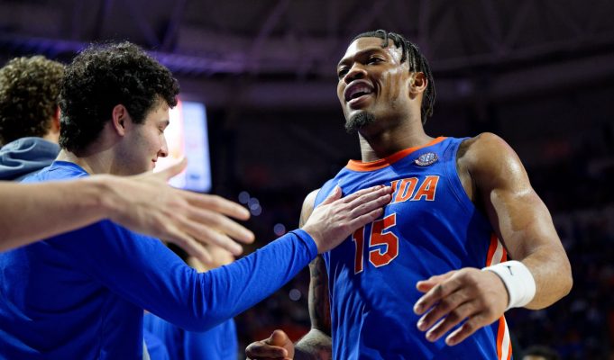 Florida Gators guard Alijah Martin after the Florida Gators win over Texas-1280x853